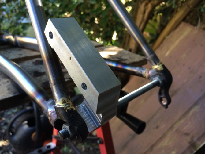 Disc brake mount jig Tomo Bikes